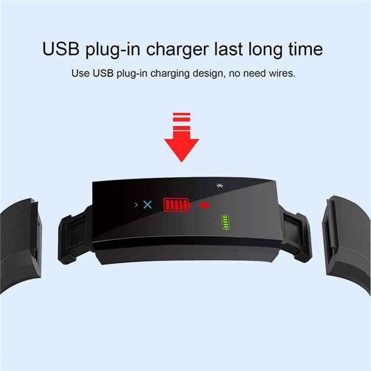 Hot Sale ID115 plus smart bracelet bluetooth smart sleep wristband bracelet 2018 Health Heart Rate Monitoring