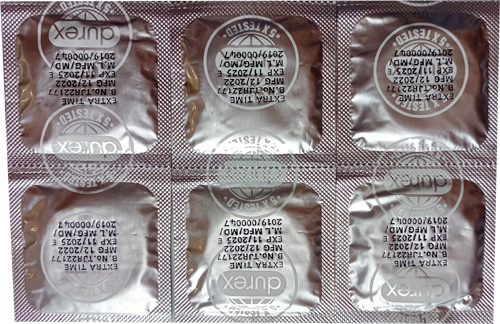 Durex Extra Thin Intense Chocolate Condom - 10Pcs (Package). 