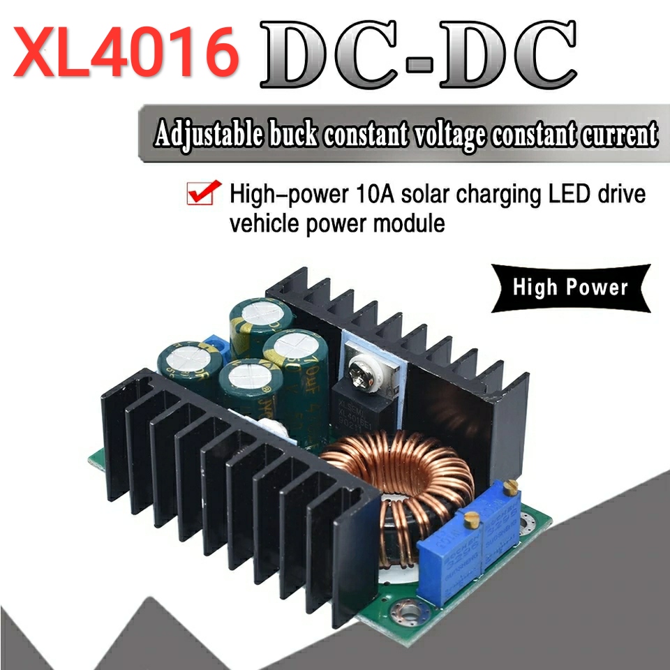 XL4016 DC-DC 9A 300W Step Down Buck Converter 5-40V To 1.2-35V Adjustable Power Supply Module LED Driver Replace LM2596 XL4015 XL6009 - Multi Plug - Multi Plug. 