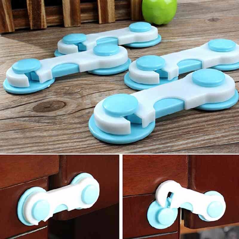 【happy one】4 PCS Baby Care Box Drawer Wardrobe Door Fridge ty Lock Multifunction Locks Straps For Infantil. 