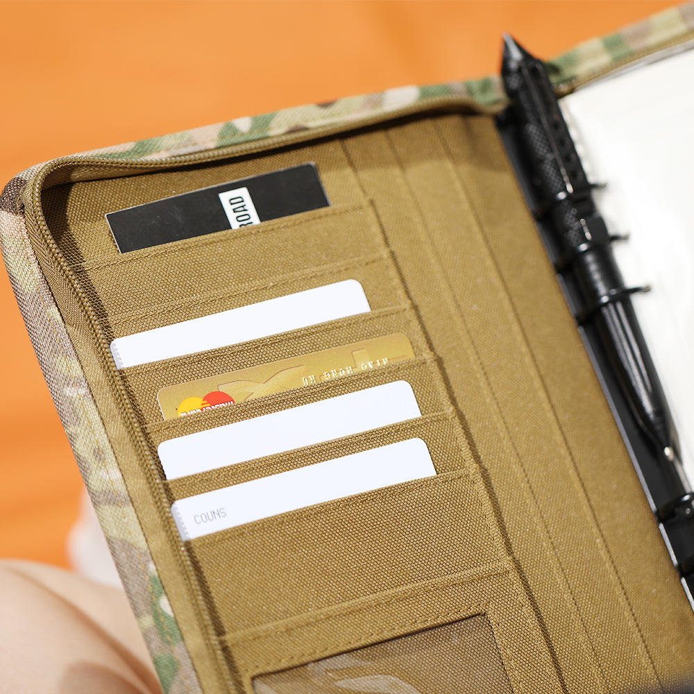 Compact Book Cover Elastic Straps Waterproof Diary Cover Lightweight Multi-Pocket Notebook Cover for Field Notes Survival Gear Hiking Accessory Personnel Adventure Journaling. 