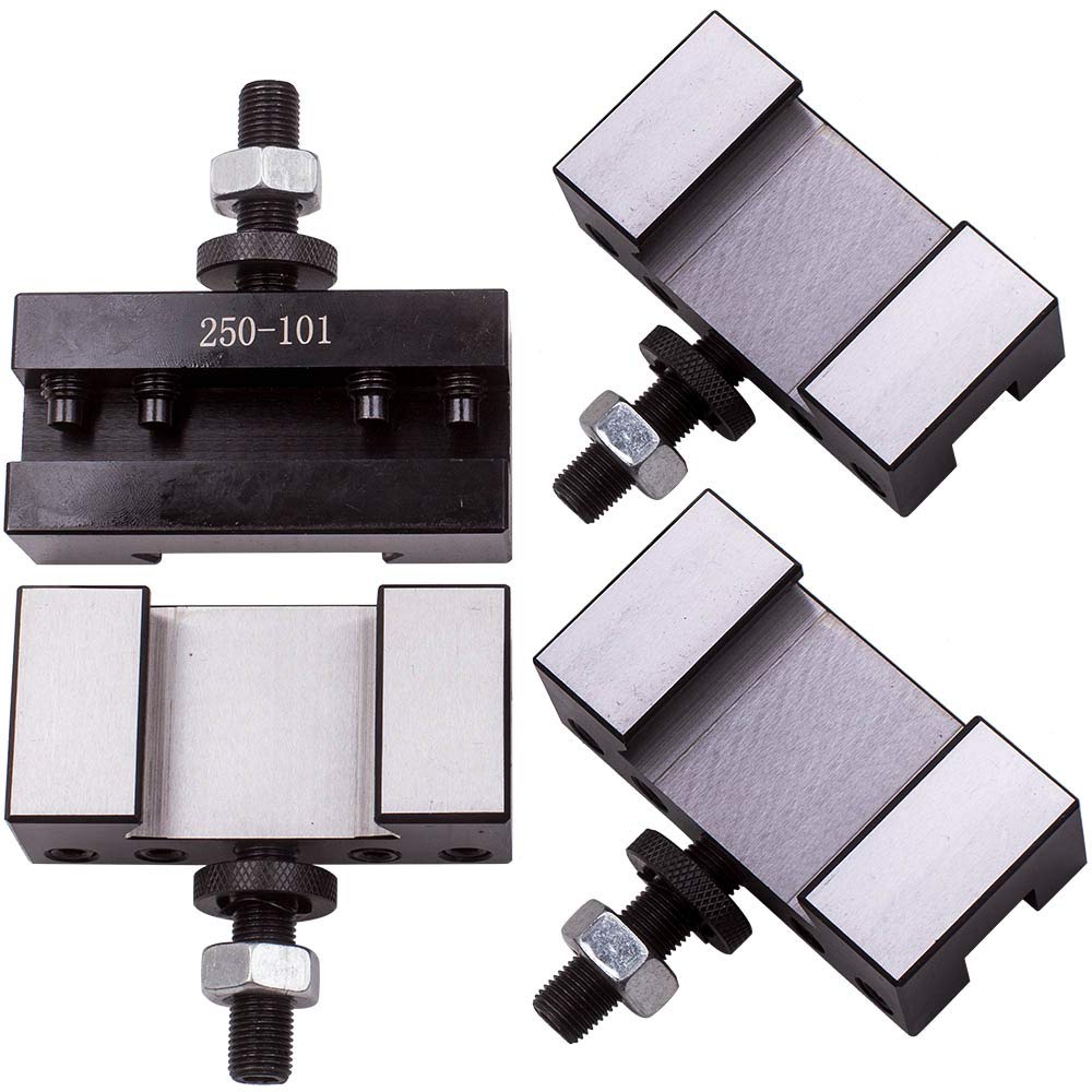 4PCS Lathe Facing Holder for AXA Quick Change CNC Turning Tool 250-101 - black. 