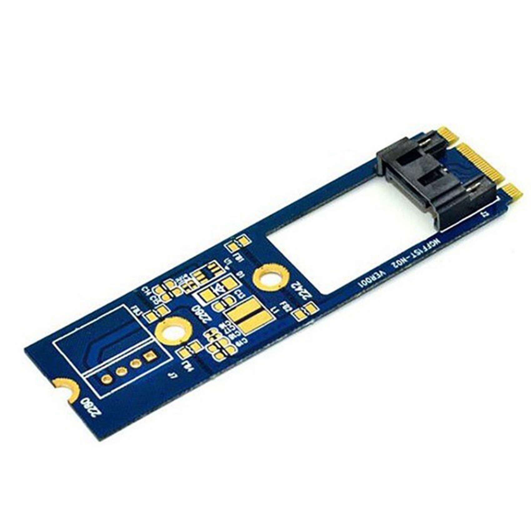 ARELENE 2X M2 SATA Adapter Convert Card B-M KEY M.2 NGFF SATA SSD to 7Pin Adapter Board Card Support 2242 2260 2280 Main Board. 