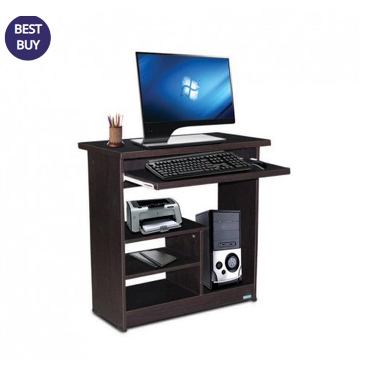 Computer Table with Storage Shelves Laptop Table & Writing Desk by BM Furniture