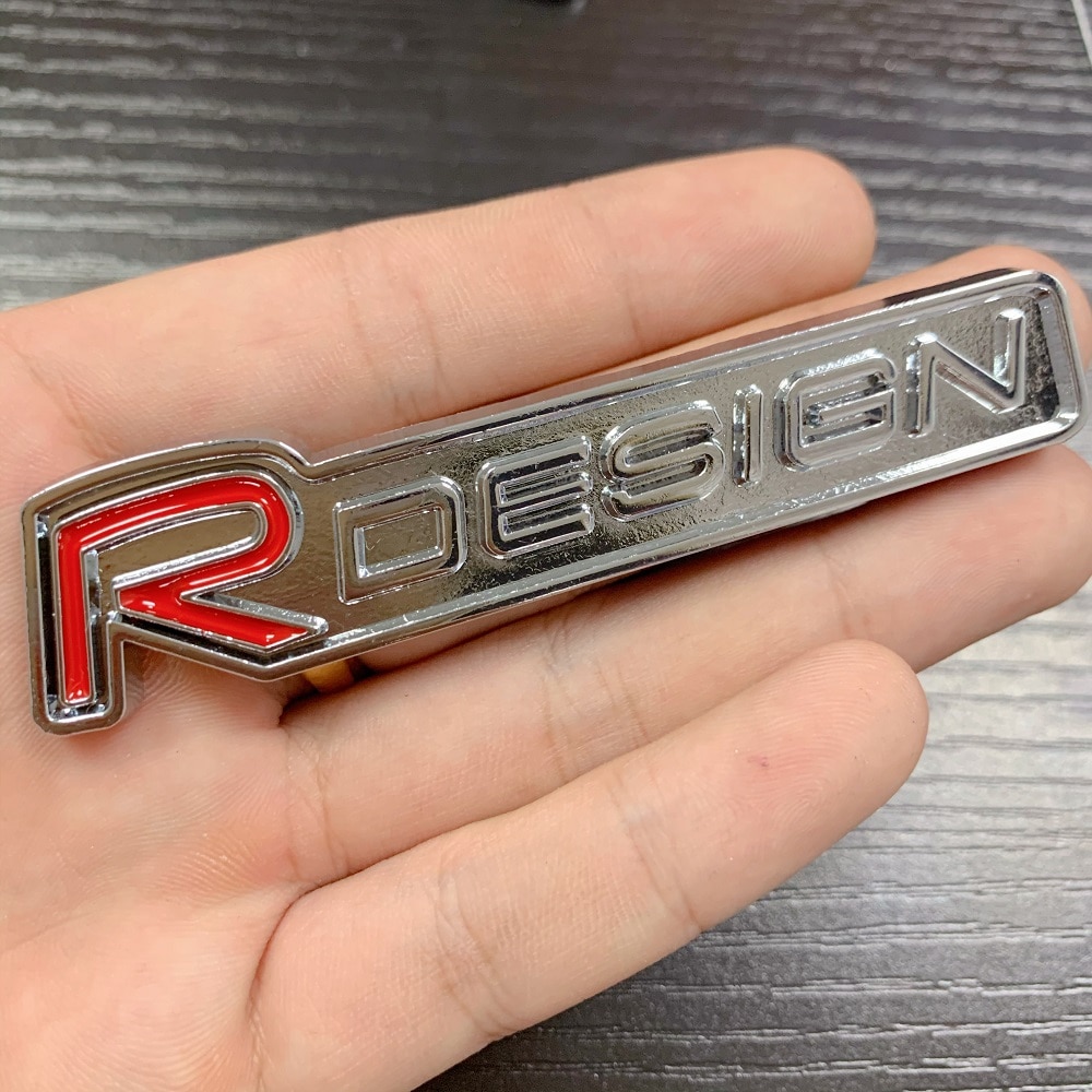 R design Car Styling Sticker 3D Badge Emblem For Volvo Rdesign XC90 S60 XC60 V70 S80 S40 V50 V40 V60 C30 S70 S90 V90 Accessories. 