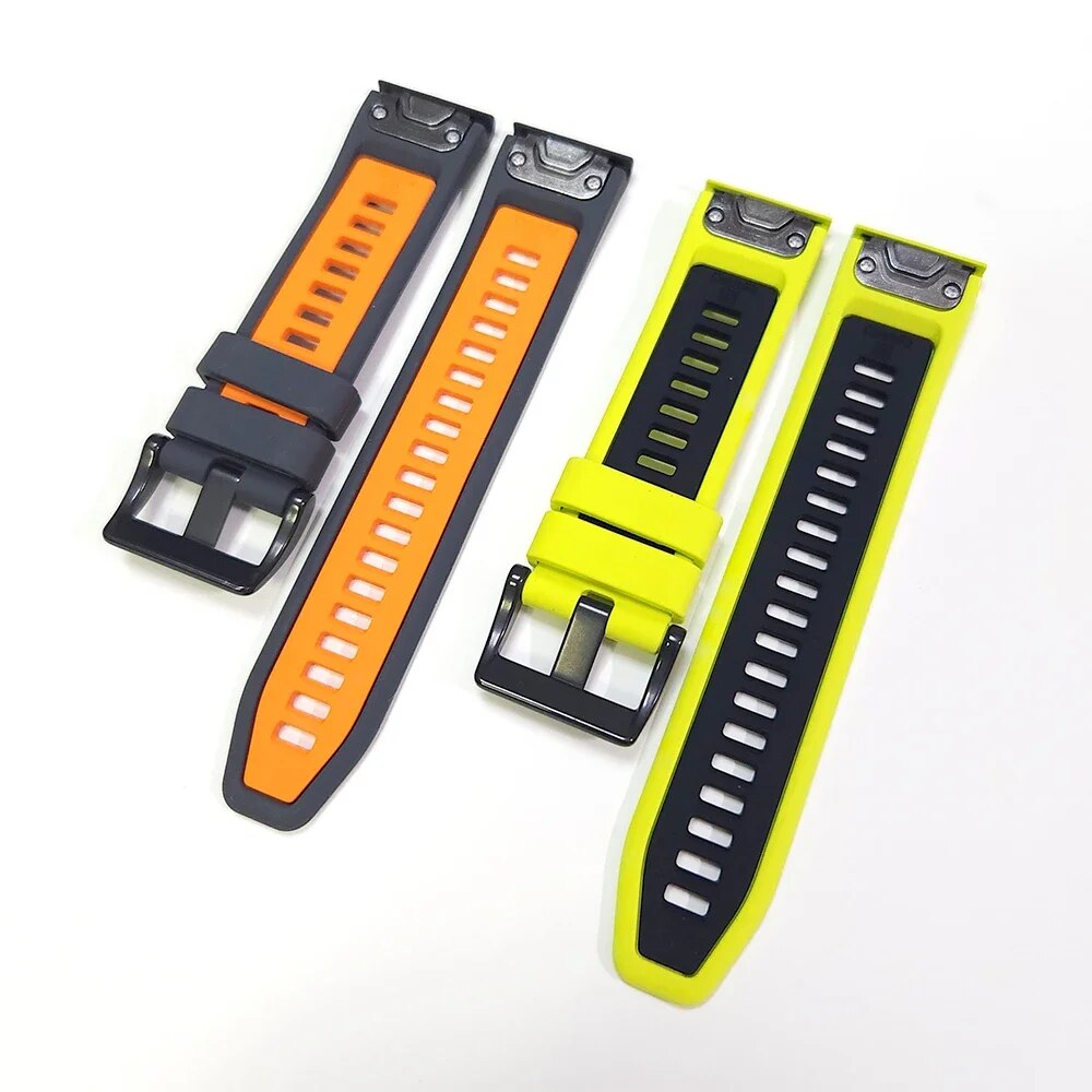 QuickFit 22mm 26mm Silicone Watch Band For Garmin Fenix 5 5X 6X 7 7X Pro/Epix Pro (Gen 2) TACTIX/Mk2 Mk2i G1/MARQ/Enduro 2 Strap. 