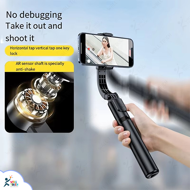 New CE FCC 78 cm Long Certificated R25 Single Axis Tripod Gimble Stabilizer Selfie Stick with Lock Rechargeable Remote. 