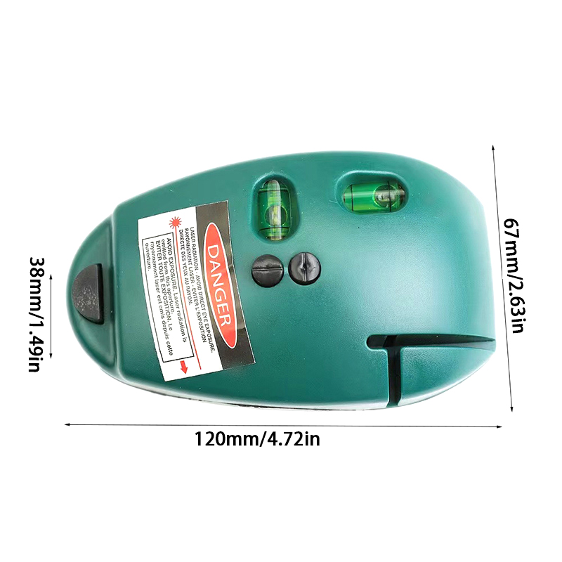 Right Angle Infrared Level High Precision Strong Light 90 Degree Electronic Laser Straight Line Bubble Level jingu. 