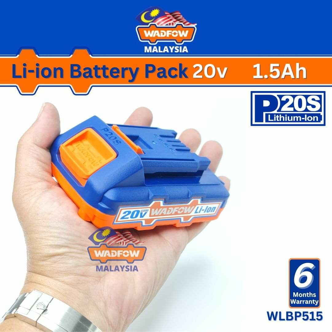 WADFOW 20V 1.5AH Lithium-ion Battery Pack  For P20S cordless tools  WLBP515. 