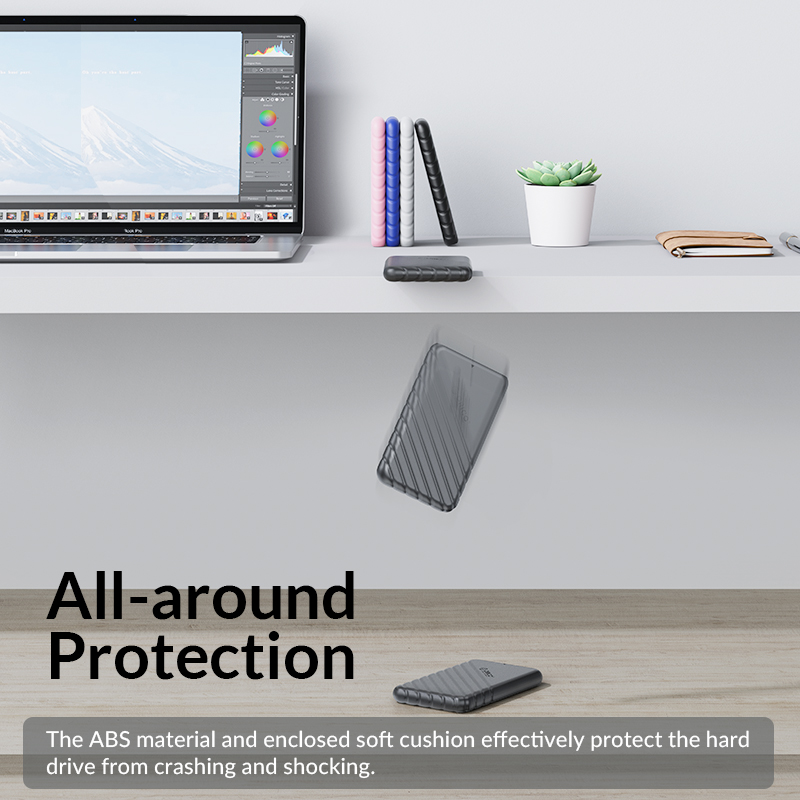ORICO 25PW1-U3 MicroB USB3.0 2.5" External Storage HDD Case SATA 5Gbps HDD SSD Hard Drive Enclosure Support UASP for PC Laptop. 