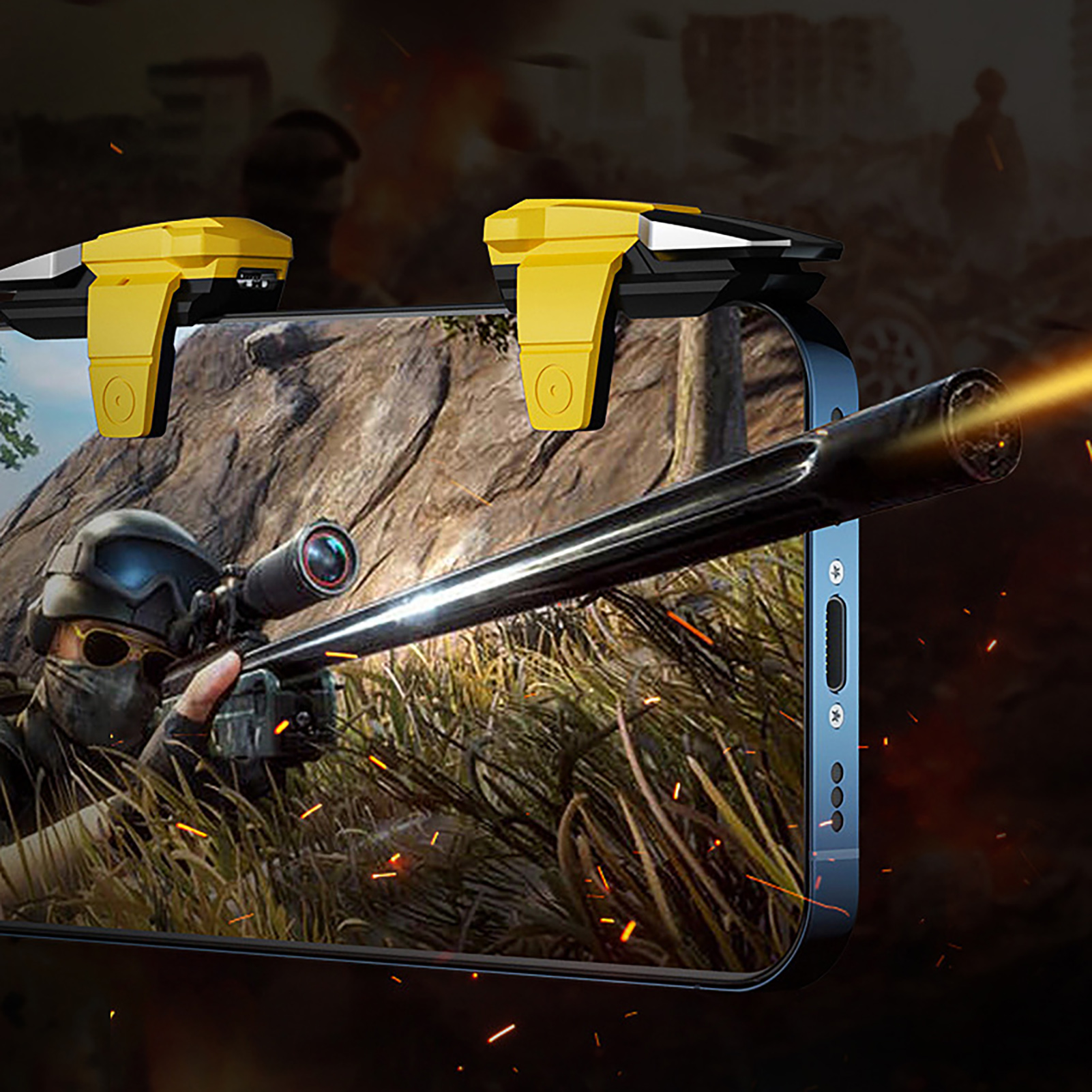 Gaming Trigger Long-lasting Video Games Phone External Gaming Controller. 