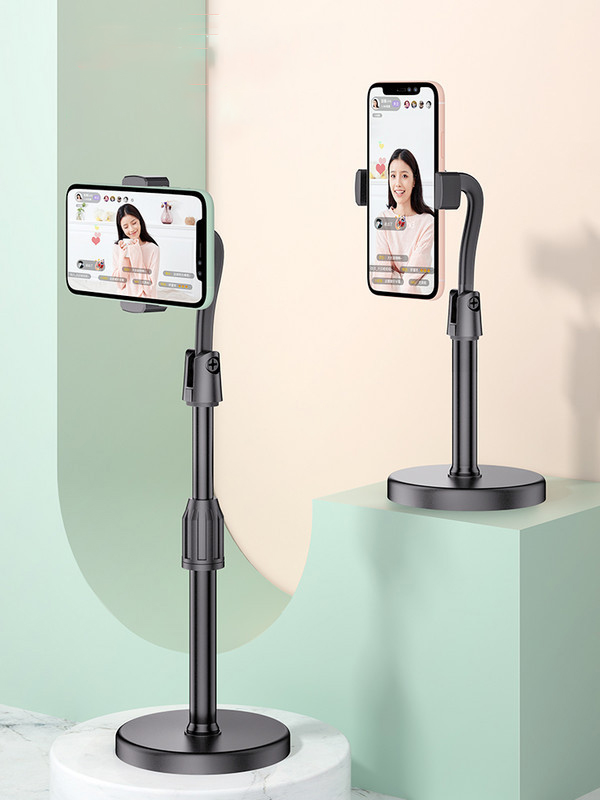 Stands For Smartphone Round Base L7 Retractable Multifactional Heavy Duty Mobile Holder Stand For Live Streaming Video Blogs Or Online Classes - Phone Stand. 
