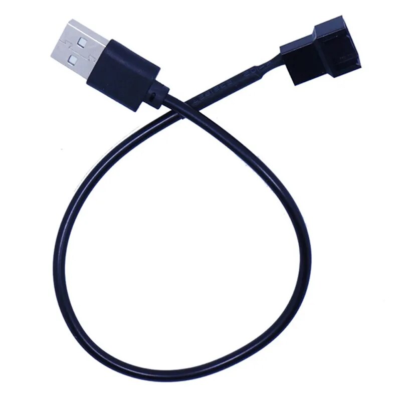 3pin Or 4pin Fan To Usb Adapter Cables 3/4 Pin Computer Pc Fan Power Cable Connector Adapter 5v 30cm Connect. 