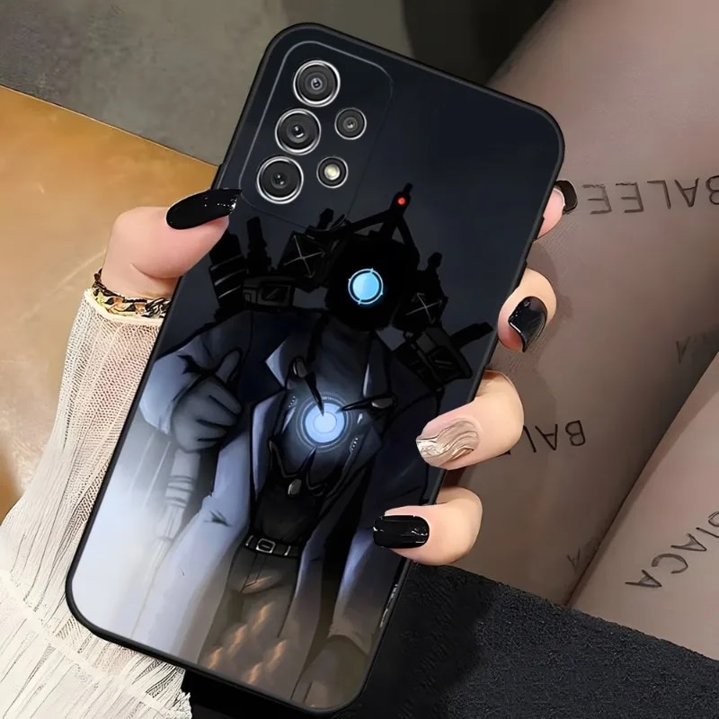 Cartoon Skibidi Toilet Mobile Cell Phone Case For Samsung Galaxy A13 A02 A52 A22 A53 A73 A71 A54 A34 Back Cover. 