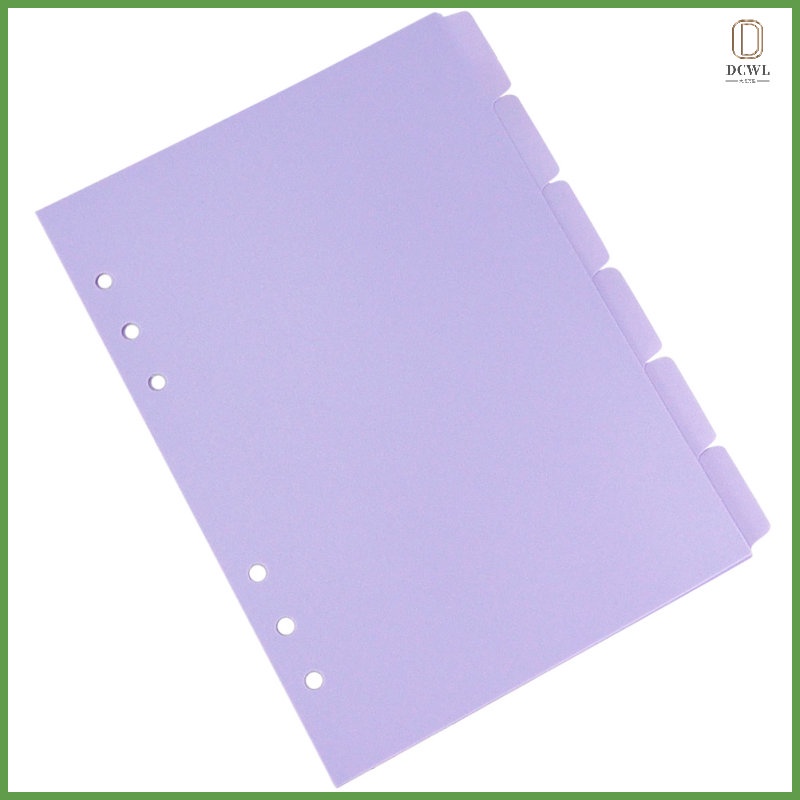 Separator Page Notepad Dividers Notebook Tab Label Binder 6 Pcs dachwanli. 