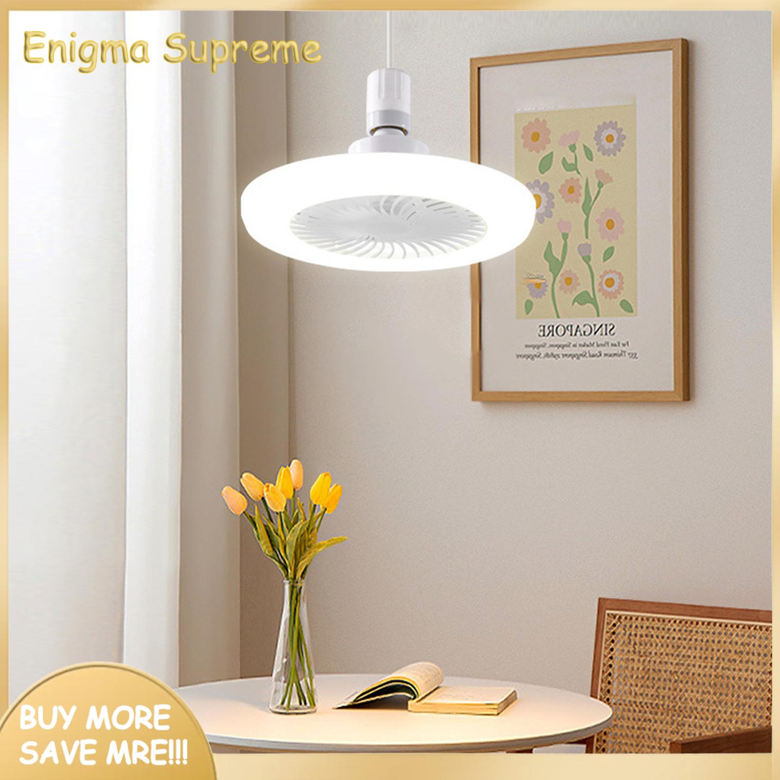 Enigma- Balcony Hidden Fan Design Energy-saving Bladeless Ceiling Fan with Led Light Remote Control Quiet Operation 3 Speed Settings Perfect for Homes. 