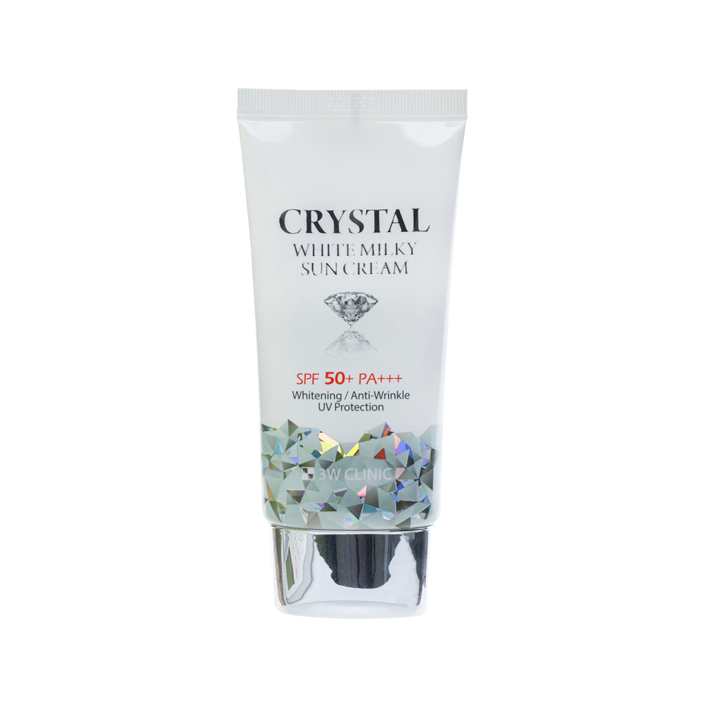 3W Clinic Crystal White Milky Sun Cream SPF 50+ PA+++ (Korea) - 50ml