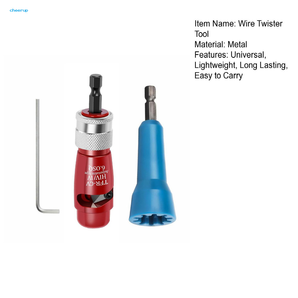 Wire Twisting Drill Attachment Electric Drill Wire Stripper Portable Power Drill Wire Stripper Tool High Strength Rustproof Cable Wire Twister for Easy Stripping. 