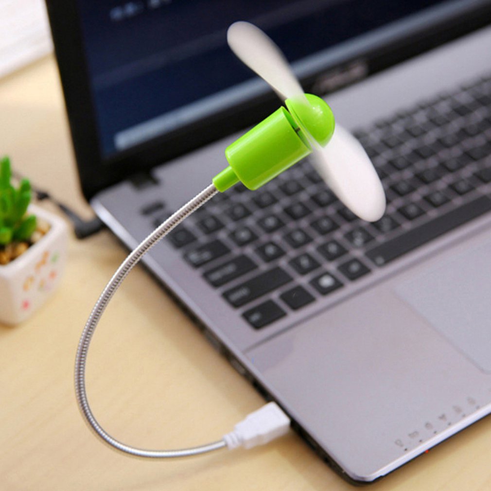 Mini Snake Fan Silent Soft Leaf Fan Computer Usb Fan Bendable Freely. 