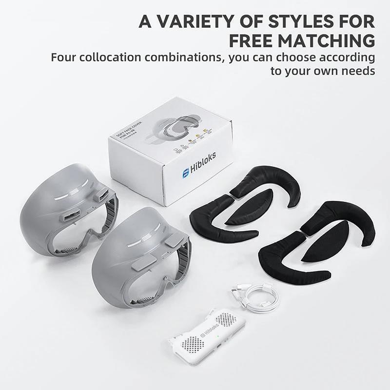 Hibloks VR Face Cover For Pico 4 Facial Interface With Radiator Cool Mask Widen Face Pad Replacement For PICO4 Ultra Accessories. 