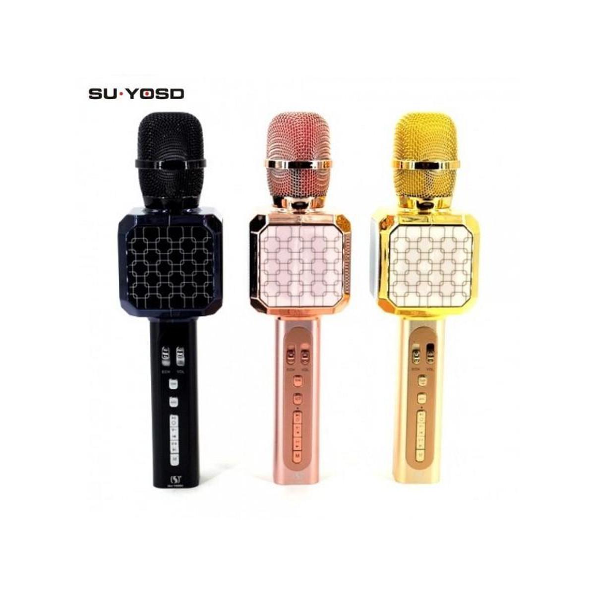 Ysd Wireless Karaoke Microphone Bluetooth Mic Speaker - Black and Red