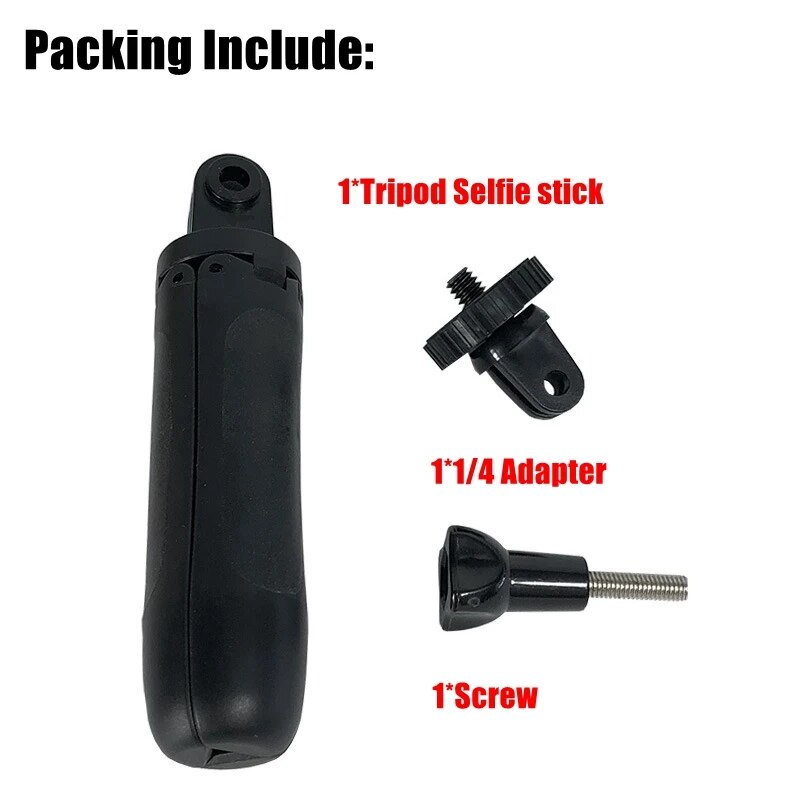 【YIYANGMAOYI111】Desktop Extension Pole Portable Selfie Stick+Hidden Built Monopod Tripod 2IN1 For Insta360 ONE Hero 5 6 7 8 Max. 