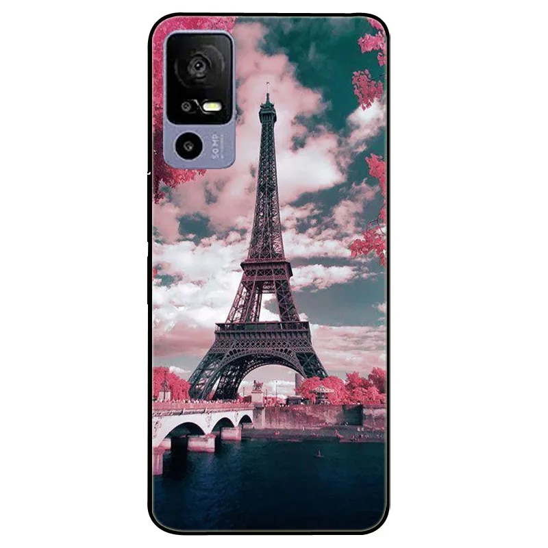 For TCL 40R 5G Case 6.6'' Silicone Soft Fashion TPU Phone Cover for TCL 40 R 5G Case T771K T771A T771H Bumper Funda for TCL40R. 