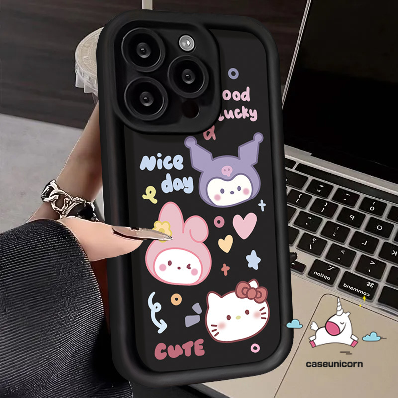 For Oppo A16 A58 A18 A12 A78 A9 A77 A17 A31 A17k A38 A7 A77s A53 A76 A5s A52 A54s A1K A98 A16s A3s A55 A74 A96 Reno 5F 8T 4 Love Heart English Letter Kitty Case