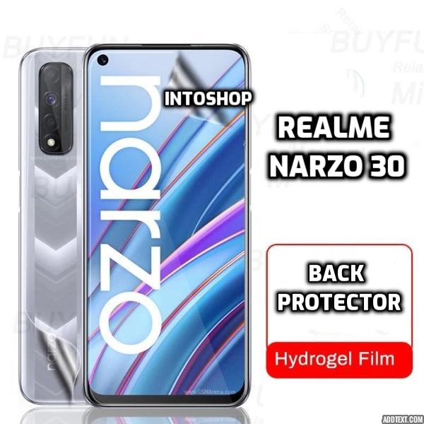 Realme Narzo 30 Soft TPU Back Full Cover Screen Protector Transparent Protective Film