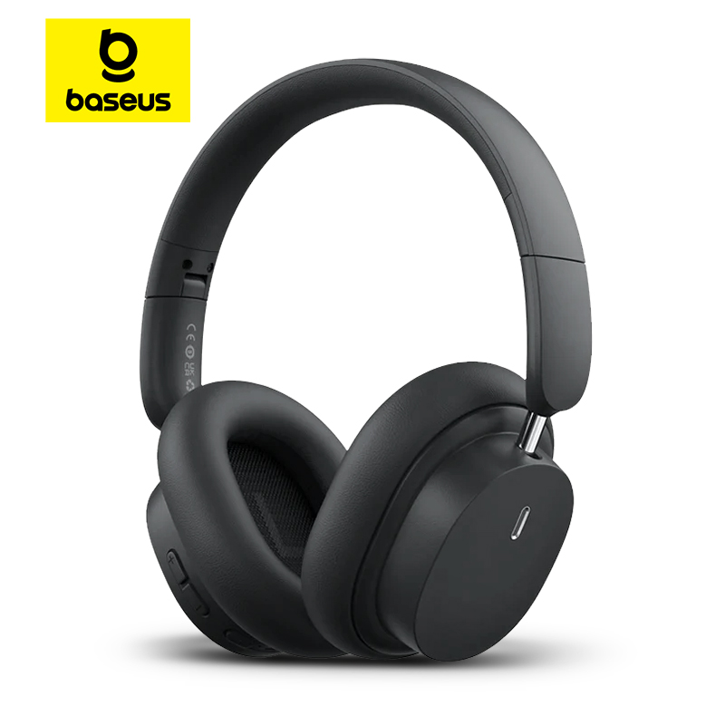 Baseus Bowie D05 Wireless Headphone Bluetooth 5.3 Earphone HIFI Level Headset 40mm Driver Foldable Over Ear Headphone 70H Time. 