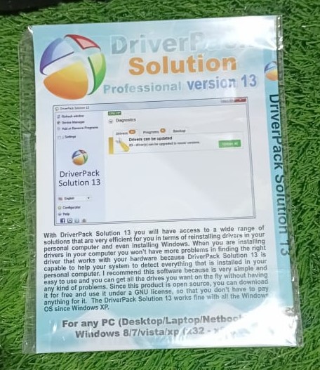 Driver Pack Solution All Motherboard Supported For all dextop ana Laptop supporters silver  disk available. 