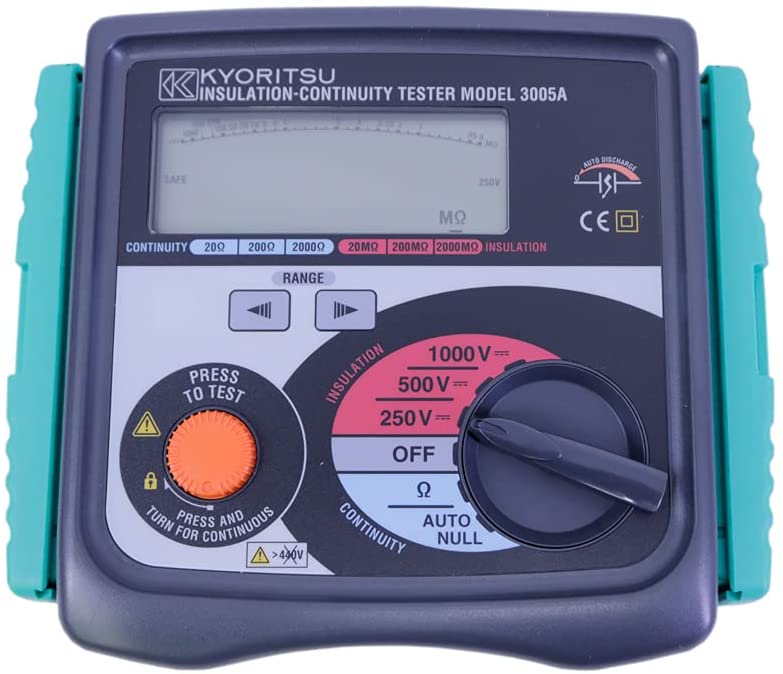 Kyoritsu 3005A Digital Insulation Continuity Testers Test voltage 250V/500V/1000V Model 3005A  - Kings Trading