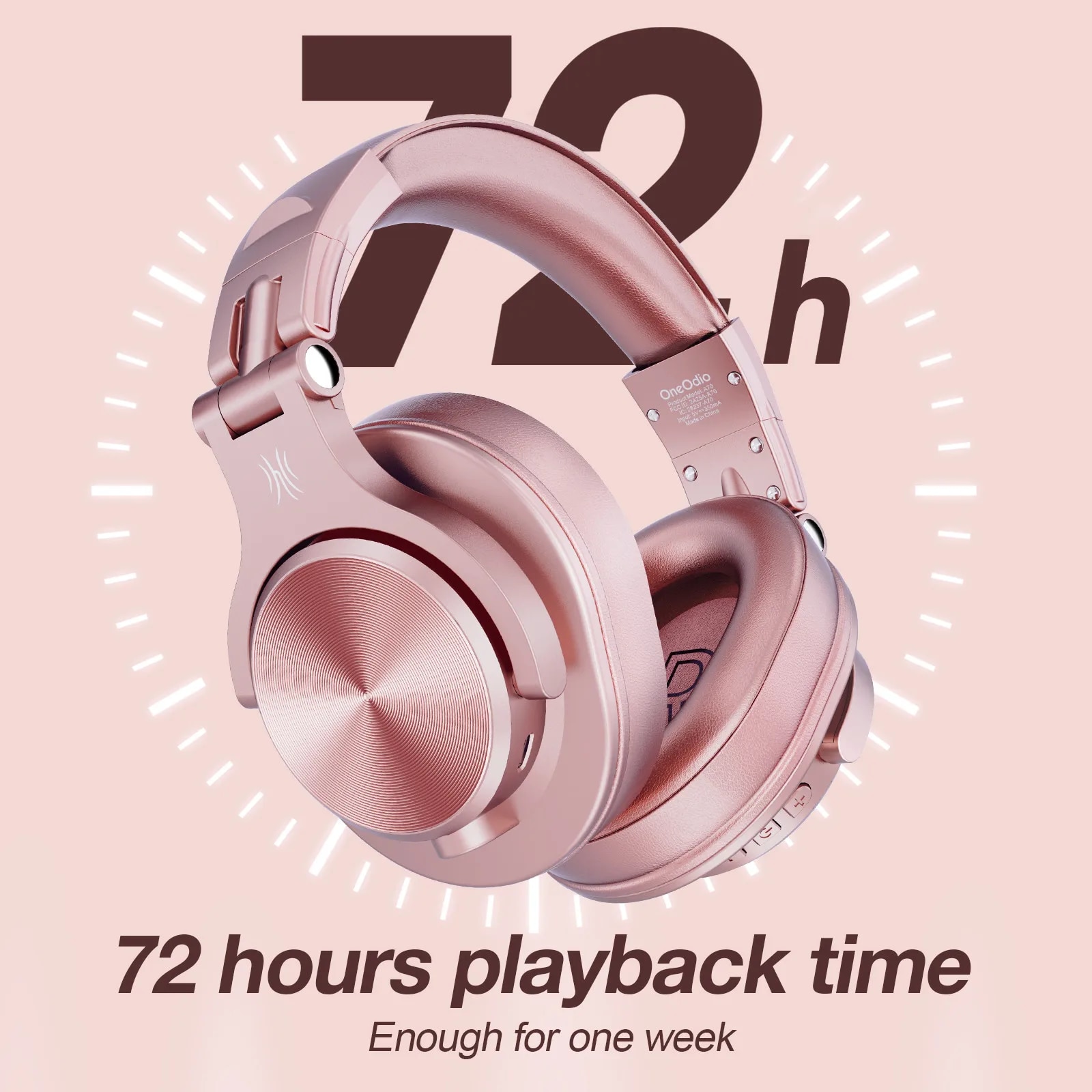 Oneodio A70 Wireless Headphones Bluetooth 5.2 Earphone Over Ear Handsfree Headset With Microphone For Phone PC Computer Office. 
