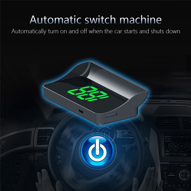 V9 Car -Up Display HUD Speedometer Display Windshield Projector /MPH Automotive General Electronic Replacement Accessories B. 