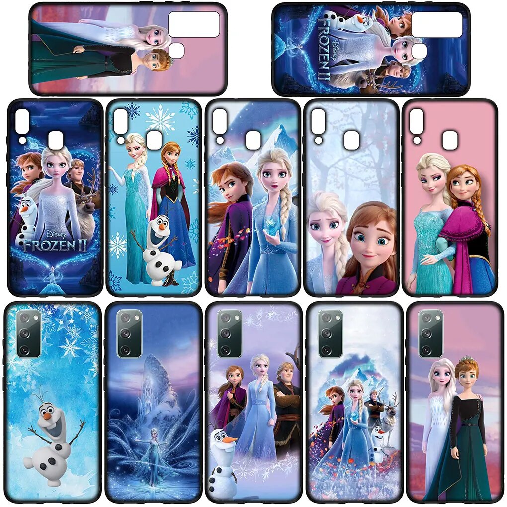 Frozen Elsa Anna Olaf Soft Cover Case for Samsung Galaxy A10 A20 A22 A30 A31 A32 A50 A51 A52 A53 A72 A33 A73 Phone Casing. 