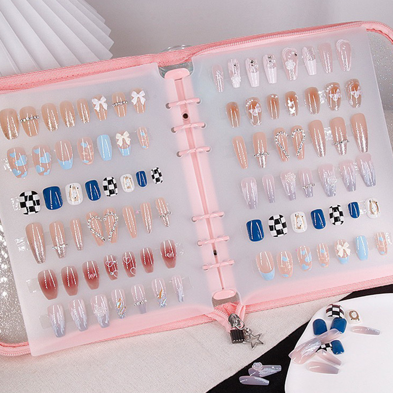 Nail Art Storage Book Dustproof Nail Art Display Collection Book Large Capacity Manicure Product Showing Book Yao Store. 