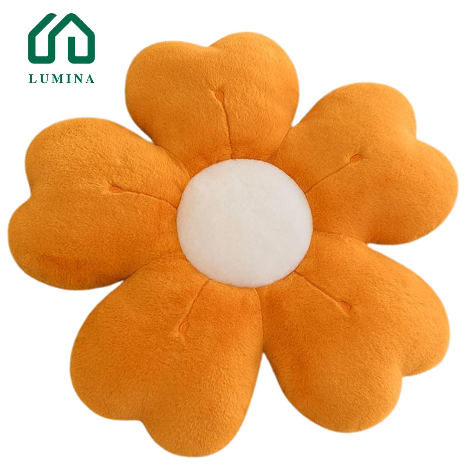 Lumina Throw Pillow Flower Shaped Floor Pillow Stylish Durable Cushion for Sofa Couch Decor Washable Non-fading Design Perfect for Homes Plush Pillow. 