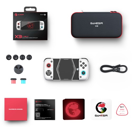 GameSir X3 Type-C Game Controller & Cooler with 4000 mm² Cooling Area, RGB Backlight, Compatible with Android 9. 