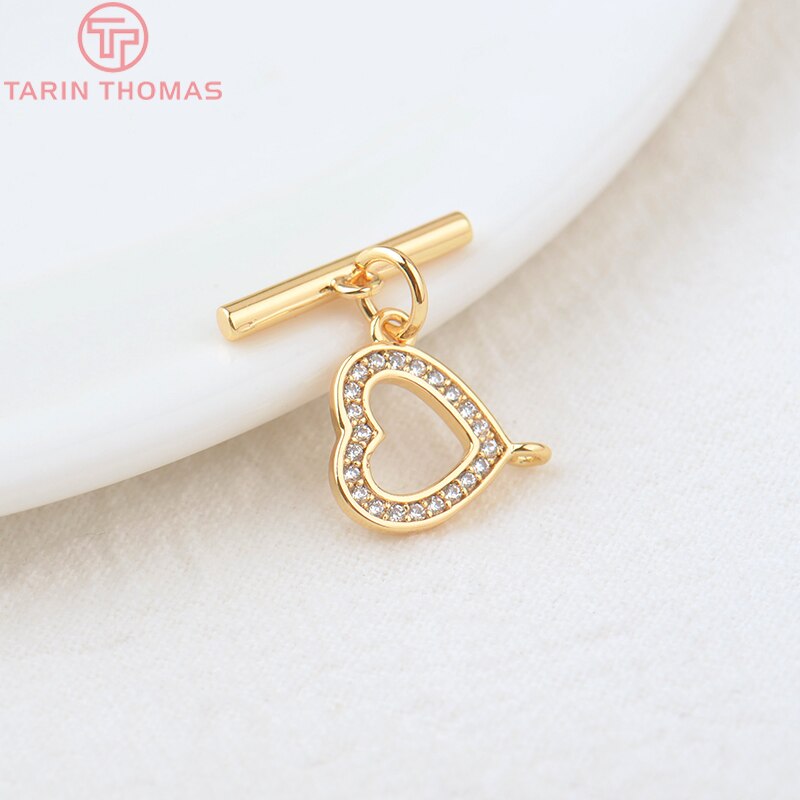 (3452)6 Sets 24K Gold Color Plated Brass Bracelet O Toggle Clasps High Quality Diy Jewelry Making Findings Accessories. 
