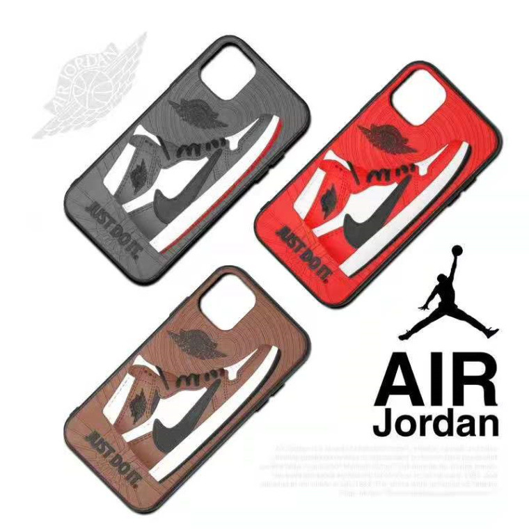 Trendy shell AJ Jordan case Suitable for Apple 11 iPhone12pro Three-Dimensional Sole Jordan Phone Case. 
