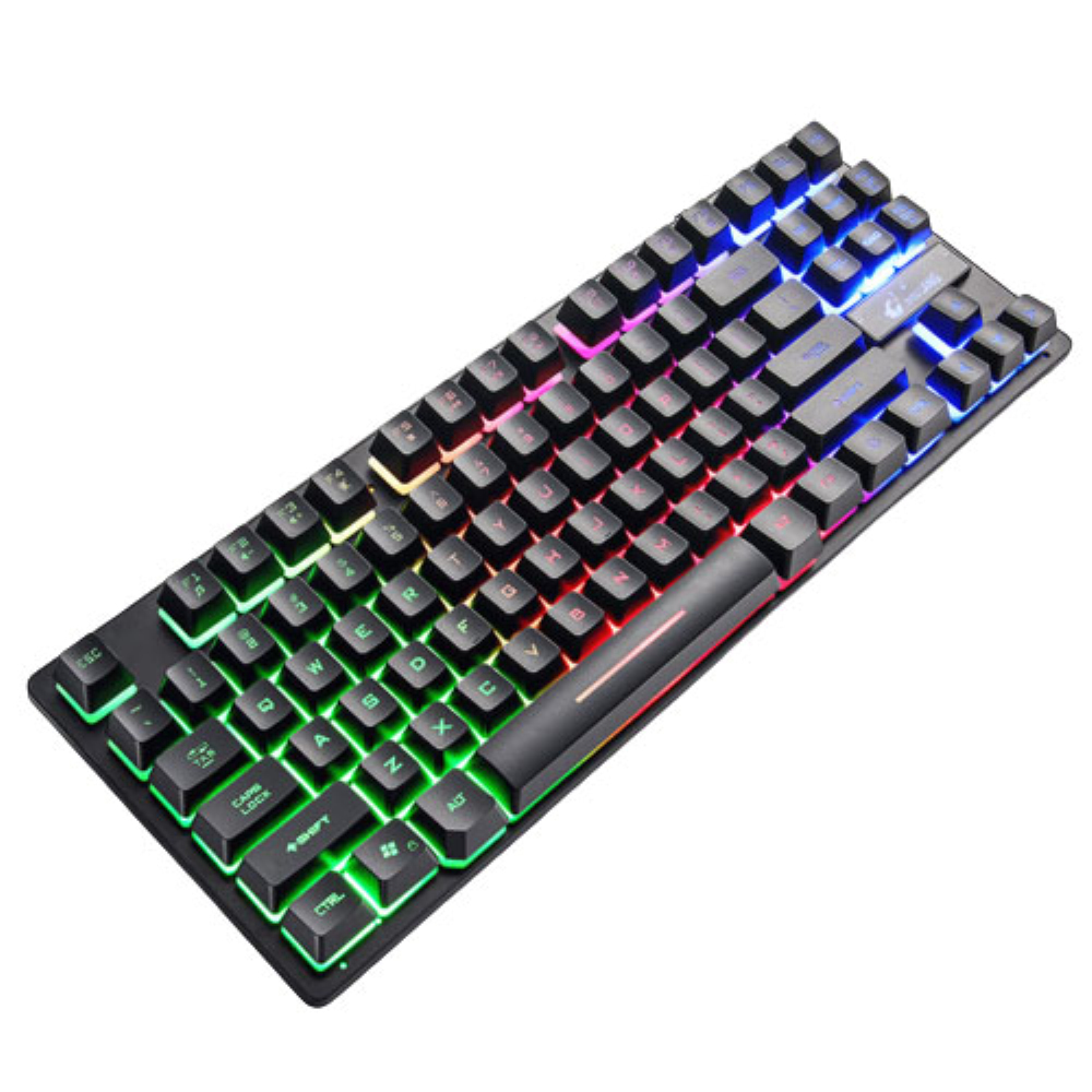 Game Mechanical Keyboard 87 Keys RGB Backlit LED. 