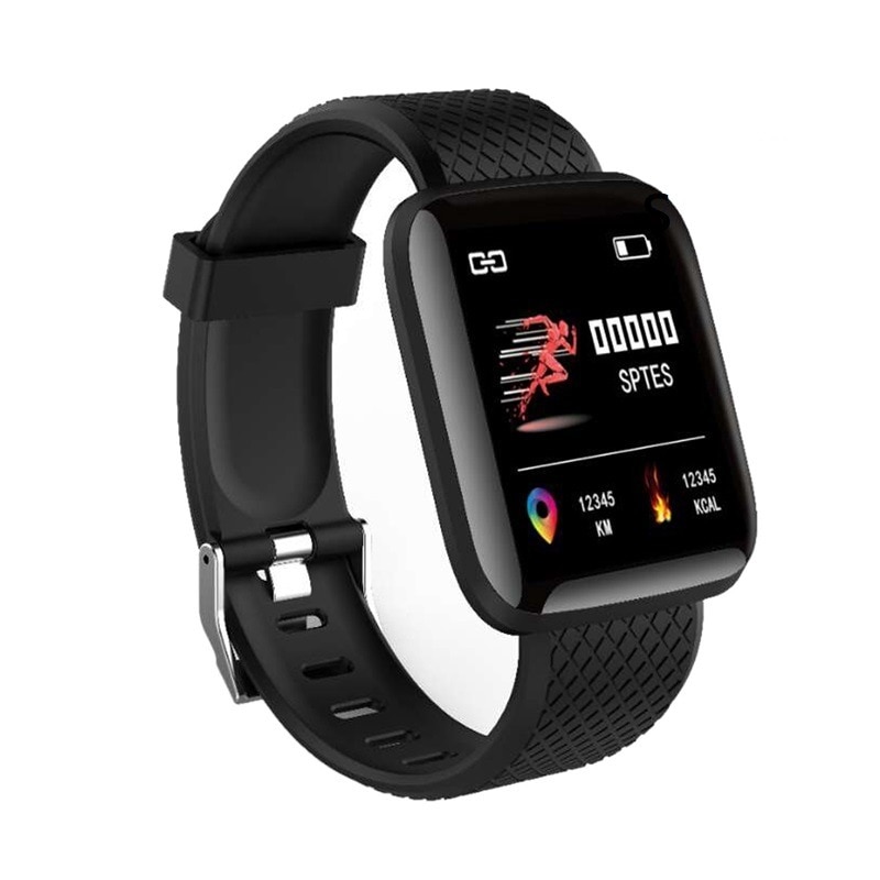 116plus Smart Watch Men Women Heart Rate Blood Pressure Monitor Fitness Children Kids Smartwatchs Smart Bracelet For Android Ios