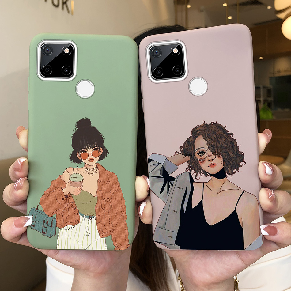 For OPPO Realme C25 C25S C25Y Case Cartoon Soft Silicone Matte Shockproof Phone Back Cover For Realme C 25 S Y Capa Funda Coque. 