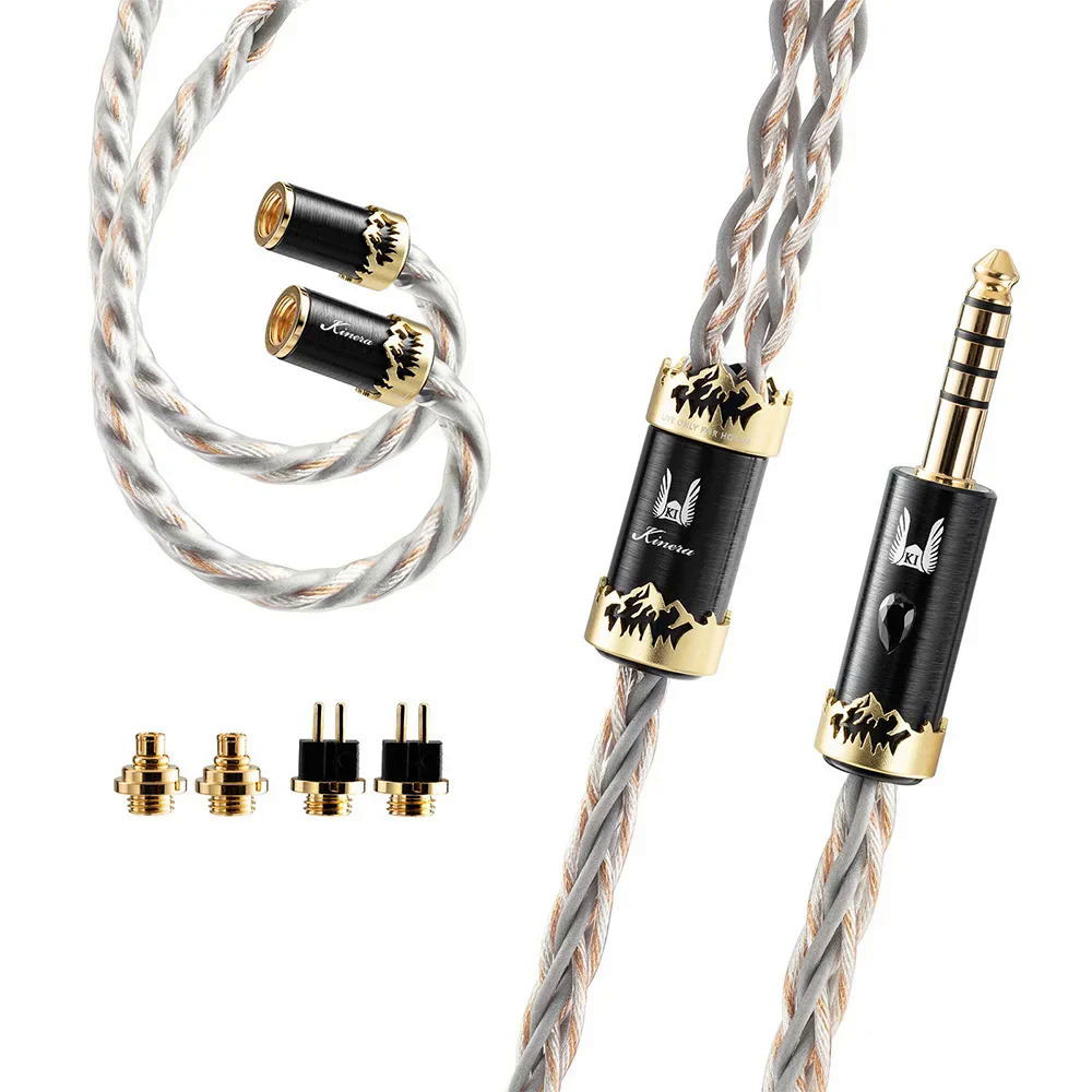 Kinera × Effect Audio Orlog Earphones Cable Professional UP-OCC 4/8 Core Earphone Cable Stage & Studio with MMCX/0.78mm 2 Plug. 