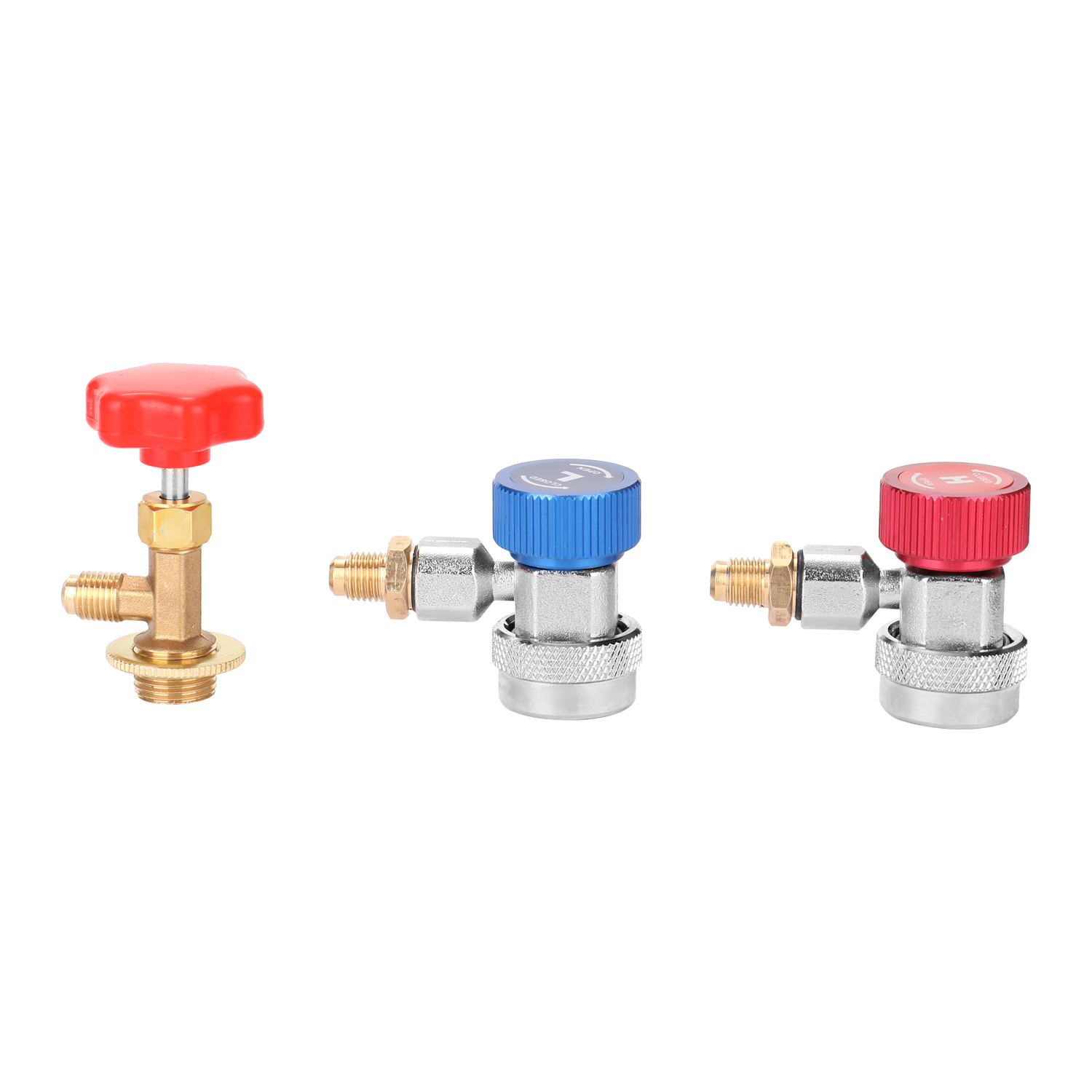 KOGEEK Manifold Dual Gauges Set Refrigeration Equipment Pressure Measuring Tool Kit with 3 Recharge Hoses. 
