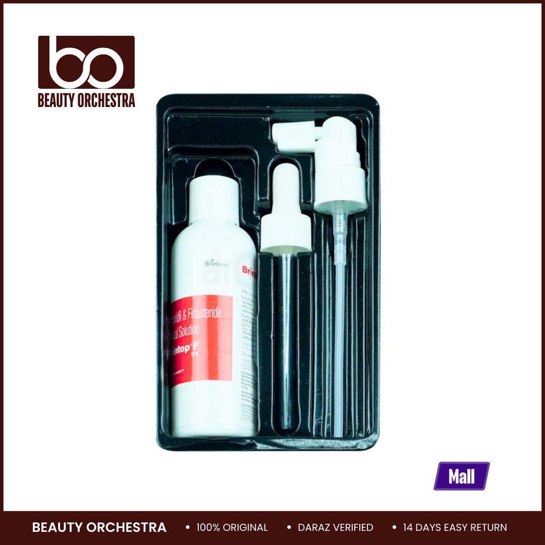 Brinton Brintop F 5% Minoxidil & Finasteride Topical Solution with Transcutol P - 100ml. 