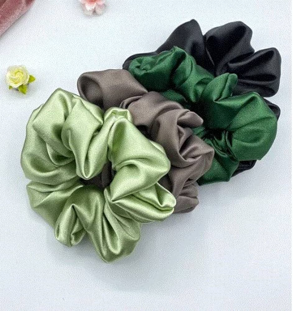 Hand Band Scrunchie Hair Silk Band For Girls 4 pcs. 