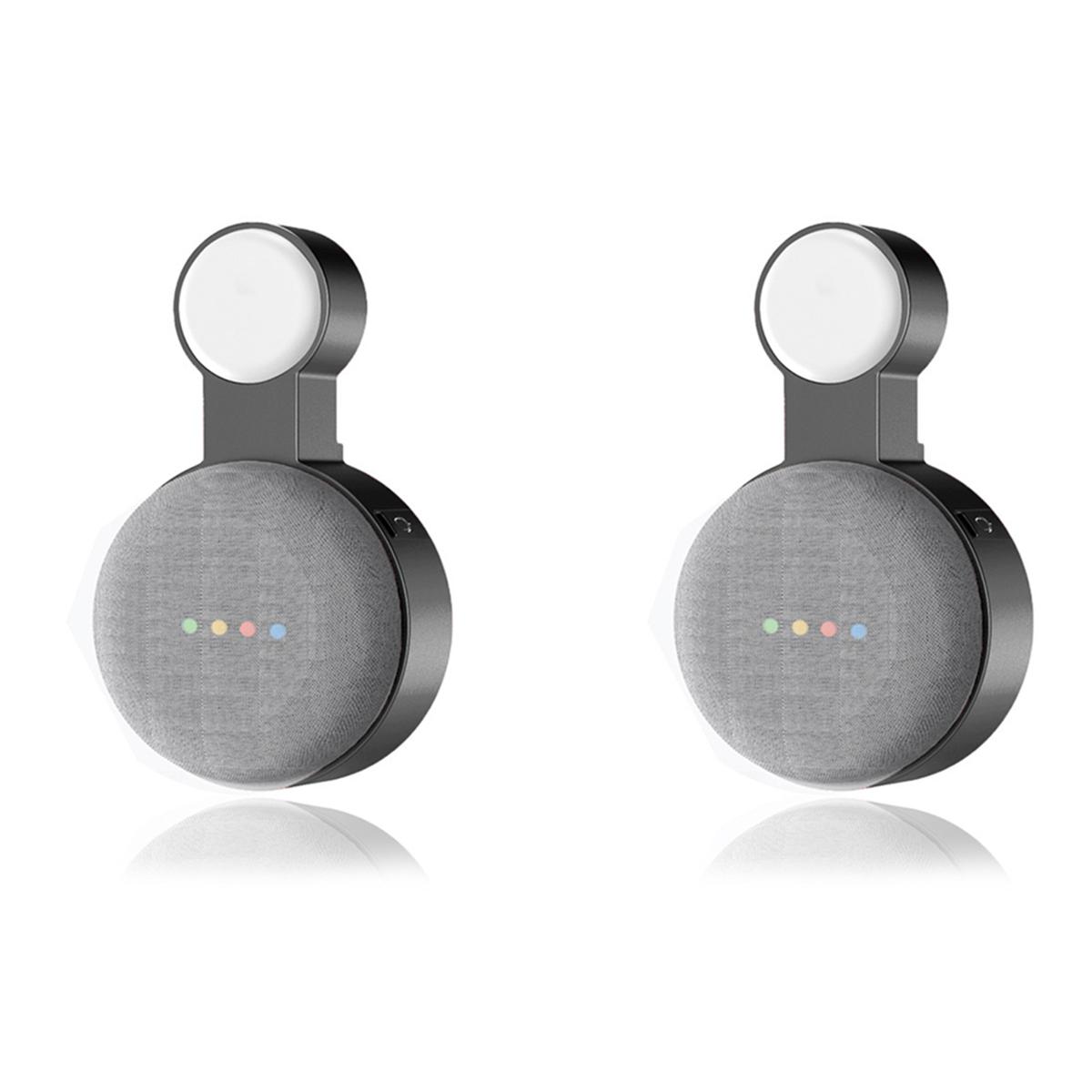 for Google nest mini holder-4 x Holder for Google Nest Mini-Black & White