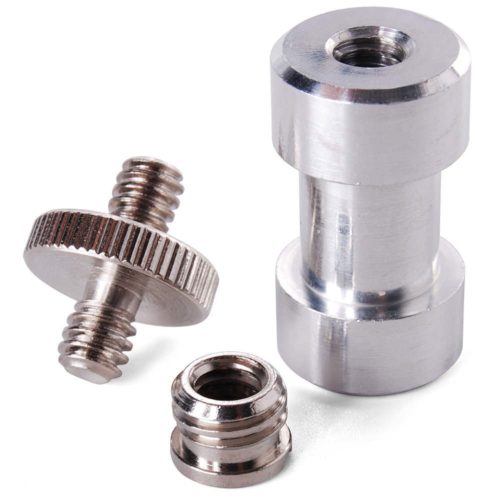 1/4" 3/8" Trfor iPod Mount Screw Convert Adapter Flash Light Stand Spigot LF600