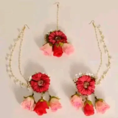 Floral on sale bridal set